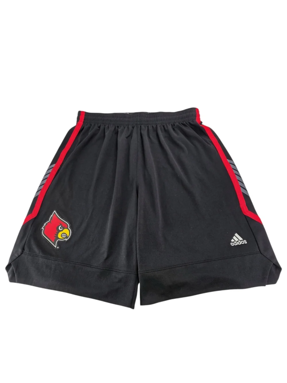 Adidas Louisville Cardinals Basketball Shorts Mens 2XL Black NCAA Team Issue 10